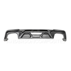Ford Mustang Rear Diffuser - Anderson Composites - 3K, 2X2 Twill Weave Carbon Fiber - Carbon Fiber - `20-`21